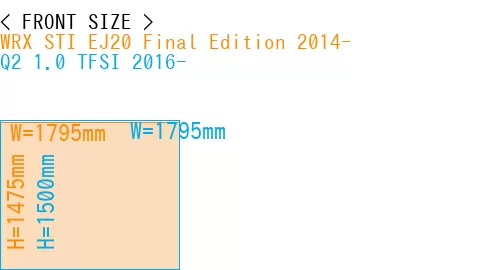#WRX STI EJ20 Final Edition 2014- + Q2 1.0 TFSI 2016-